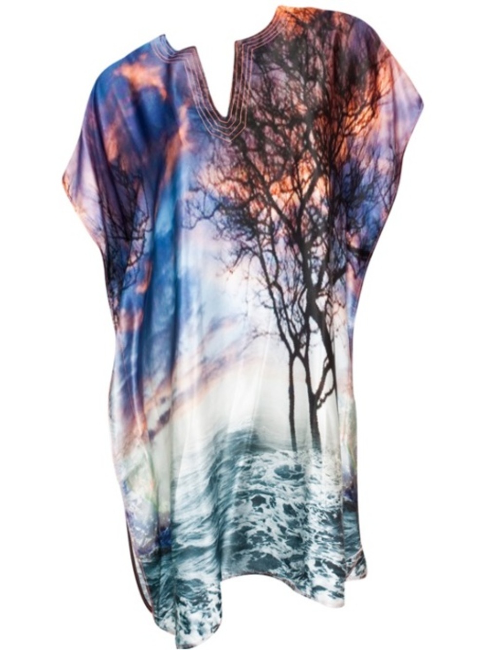 Delfina Balda Silk Tree Print Tunic